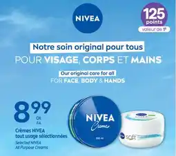 Jean Coutu Selected NIVEA All Purpose Creams offer
