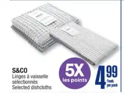 Jean Coutu S&CO Selected dishcloths offer