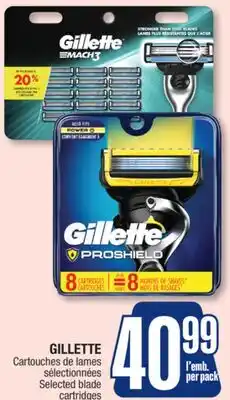 Jean Coutu GILLETTE Selected blade cartridges offer
