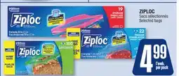 Jean Coutu ZIPLOC Selected bags offer
