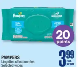 Jean Coutu PAMPERS Selected wipes offer