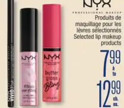 Jean Coutu NYX Selected lip makeup products offer