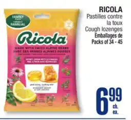 Jean Coutu RICOLA Pastilles contre offer