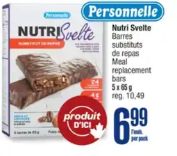Jean Coutu Personnelle Nutri Svelte Meal replacement bars offer