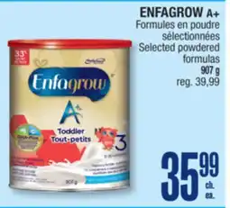 Jean Coutu ENFAGROW A+ Selected powdered formulas offer