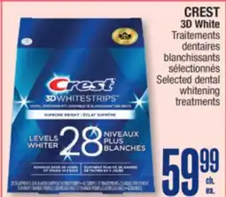 Jean Coutu CREST 3D White Selected dental whitening treatments offer