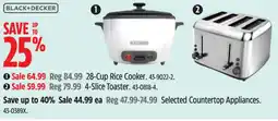 Canadian Tire Black+decker 28 cup rice cooker offer