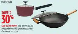 Canadian Tire Paderno selected non-stick or stainless-steel offer