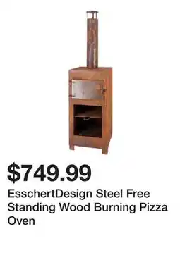 Wayfair EsschertDesign Steel Free Standing Wood Burning Pizza Oven offer