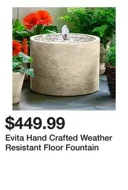Wayfair Evita Hand Crafted Weather Resistant Floor Fountain offer