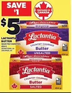 Loblaws Lactantia butter offer