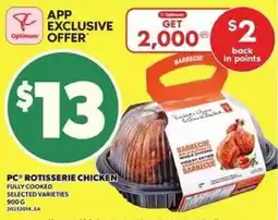 Loblaws Pc rotisserie chicken offer