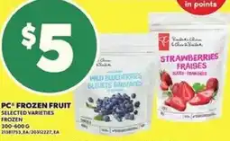 Loblaws PC frozen fruit offer