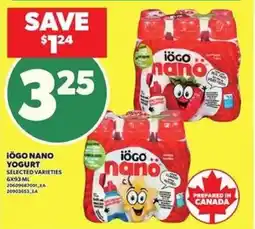 Loblaws iogo nano yogurt offer