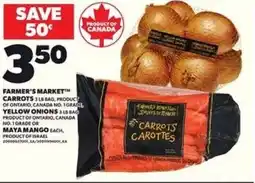 Loblaws Farmer's market carrots offer