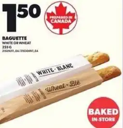 Loblaws Baguette white or wheat offer
