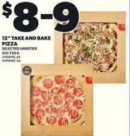 Loblaws Take and bake pizza 12" offer