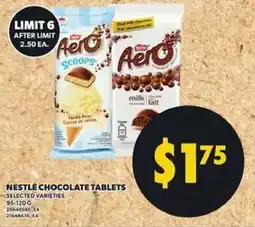 Loblaws Nestlé chocolate tablets offer
