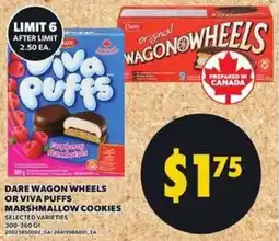 Loblaws Dare wagon wheels or viva puffs marshmallow cookies offer