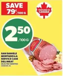 Loblaws San daniele mortadella service case deli meat offer