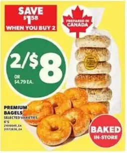 Loblaws Premium bagels offer