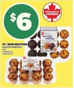 Loblaws PC mini muffins offer