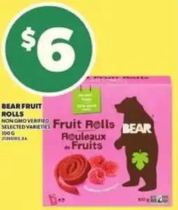Loblaws Bear fruit rolls offer