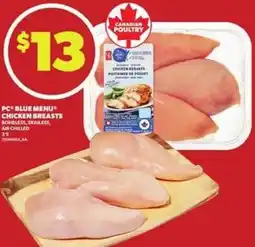 Loblaws PC blue menu chicken breasts offer