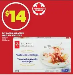 Loblaws Pc bacon-wrapped wild sea scallops offer