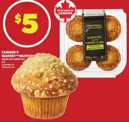 Loblaws Farmer's market muffins offer