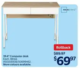 Walmart 39.4 Computer desk offer