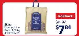 Walmart Sitara basmati rice offer