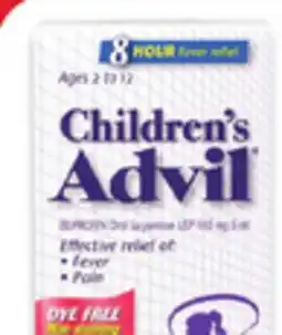 Walmart Children's Advil 100 mL or Advil pediatric drops 24 mL offer