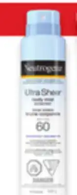 Walmart Neutrogena Ultra Sheer sunscreen offer