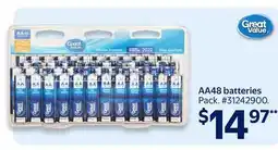 Walmart AA48 batteries offer