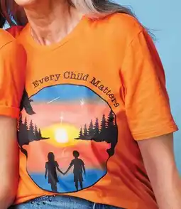 Walmart Adults' Indigenous Proud Every Child Matters tee offer