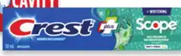 Walmart Crest Complete Whitening plus Scope toothpaste 50 mL offer