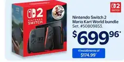 Walmart Nintendo Switch 2 Mario Kart World bundle offer
