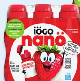 Walmart ïögo nanö drinkable yogurt offer