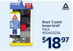 Walmart Boys' 5-pack boxer brief offer