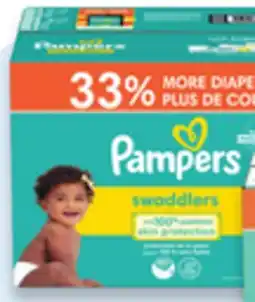 Walmart Pampers Swaddlers ultra value pack diapers offer