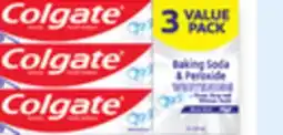 Walmart Colgate baking soda & peroxide whitening 3 x 120 mL toothpaste value packs offer