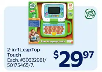 Walmart 2-in-1 Leap Top Touch offer