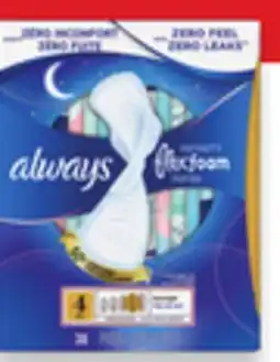 Walmart Always premium pads or Tampax premium tampons offer