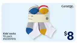 Walmart Kids' socks offer