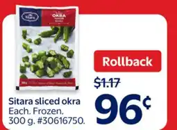 Walmart Sitara sliced okra offer