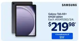 Walmart Galaxy Tab A9+ 64GB tablet offer