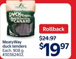 Walmart MeatyWay duck tenders offer