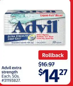 Walmart Advil extra strength offer