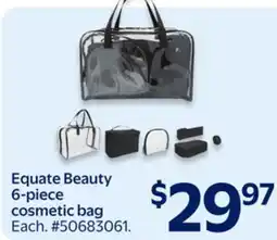 Walmart Equate Beauty 6-piece cosmetic bag offer